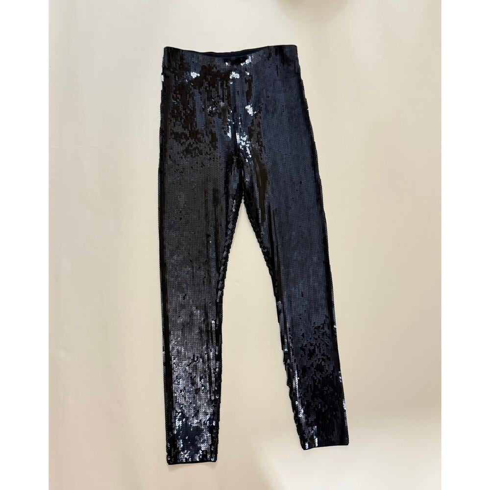 Express Super High Waisted Sequin Leggings, Size M